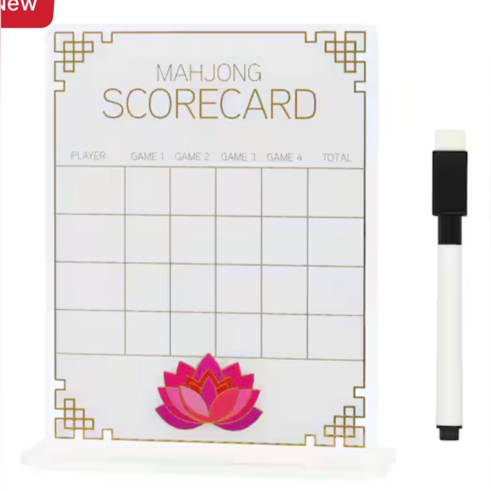 NWT- Jonathan Adler x Michaels Mahjong Scorecard Kit